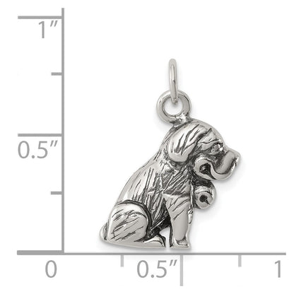 Sterlingsilber Antik St. Bernard Charm