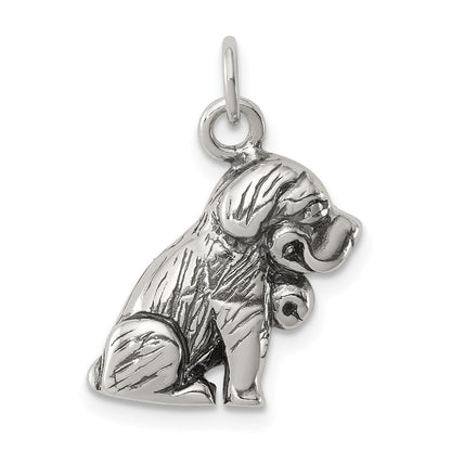 Sterlingsilber Antik St. Bernard Charm