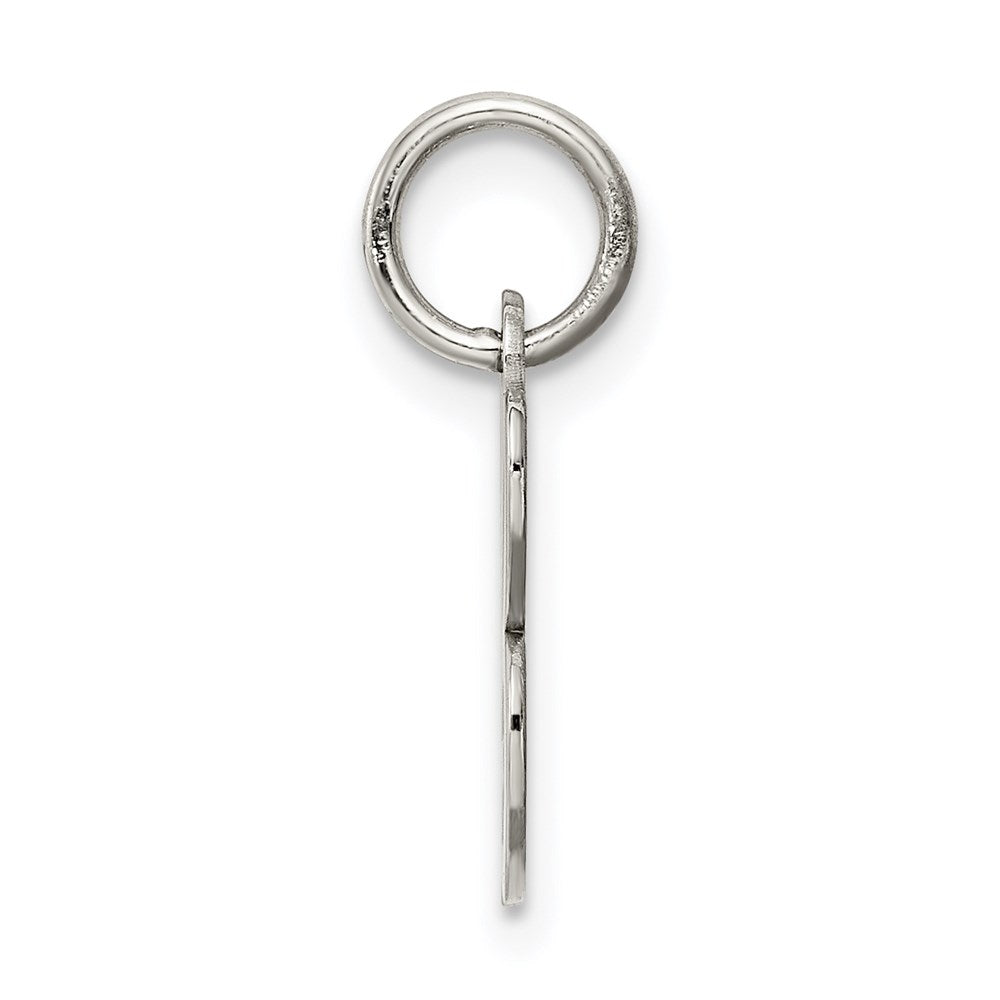 Sterlingsilber Rhodiniert Schreibschrift Buchstabe B Initiale Charm