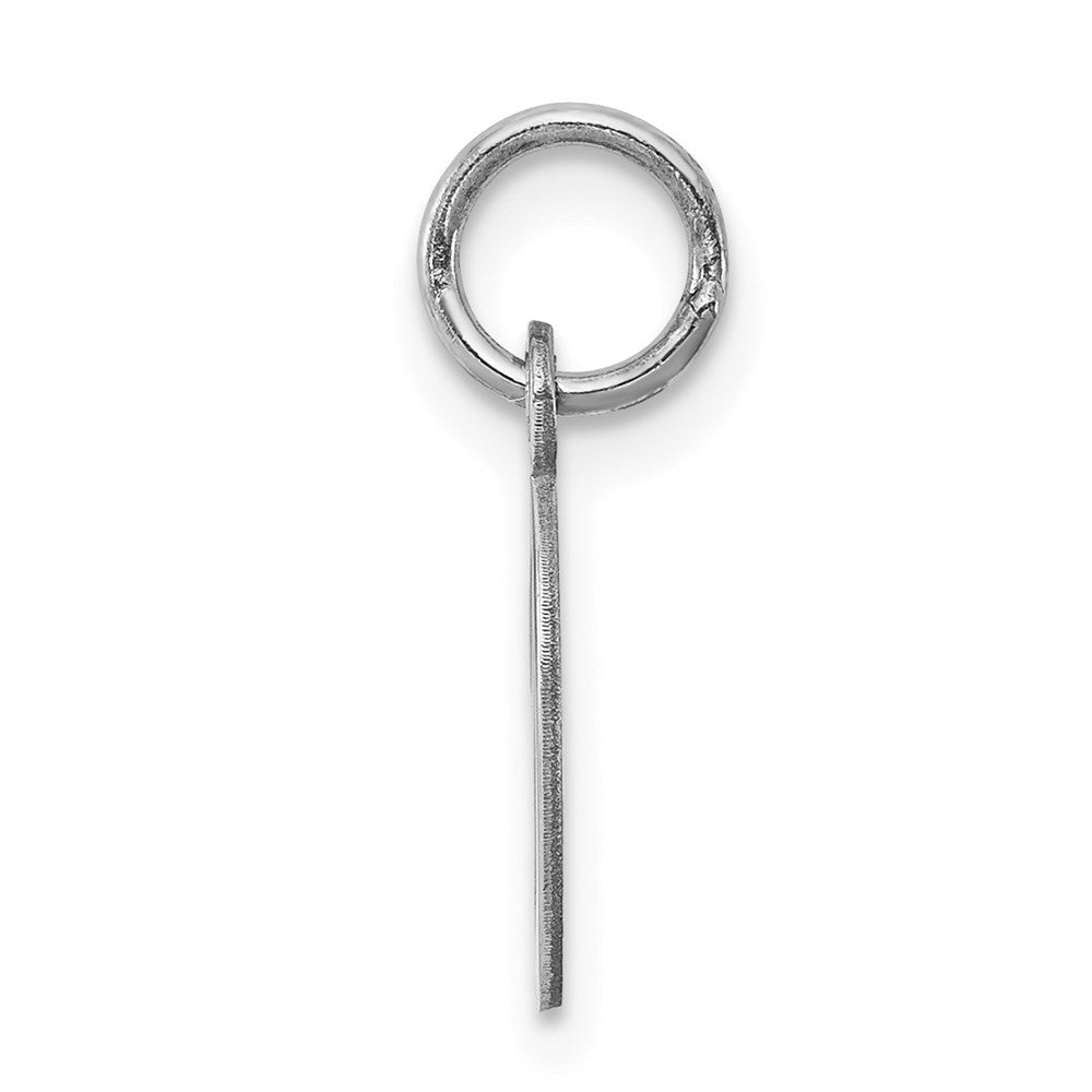 Sterlingsilber Rhodiniert Schreibschrift Buchstabe D Initiale Charm