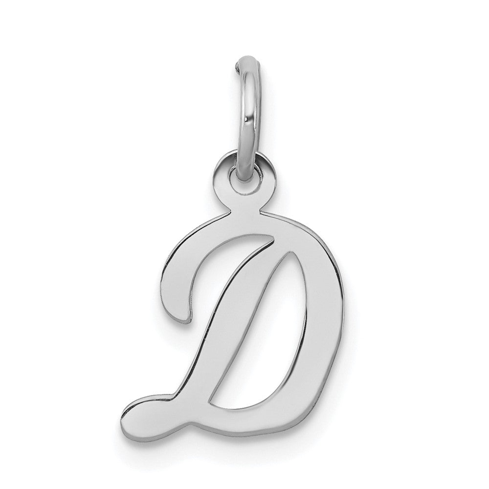 Sterlingsilber Rhodiniert Schreibschrift Buchstabe D Initiale Charm
