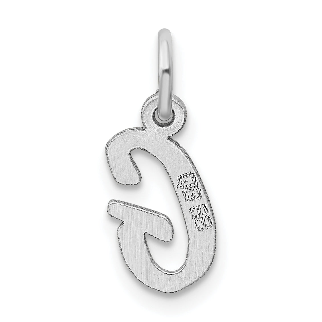 Sterlingsilber Rhodiniert Schreibschrift Buchstabe G Initiale Charm