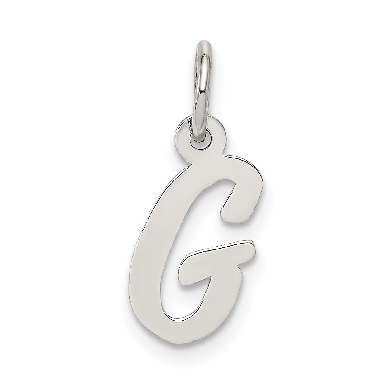 Sterlingsilber Rhodiniert Schreibschrift Buchstabe G Initiale Charm