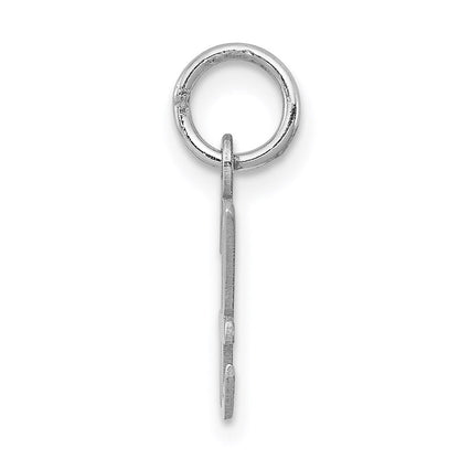 Sterlingsilber Rhodiniert Schreibschrift Buchstabe H Initiale Charm