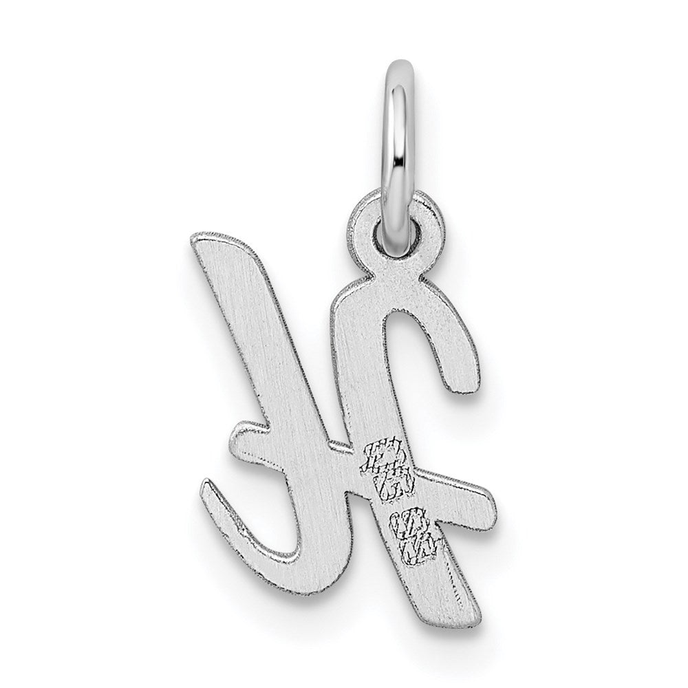 Sterlingsilber Rhodiniert Schreibschrift Buchstabe H Initiale Charm