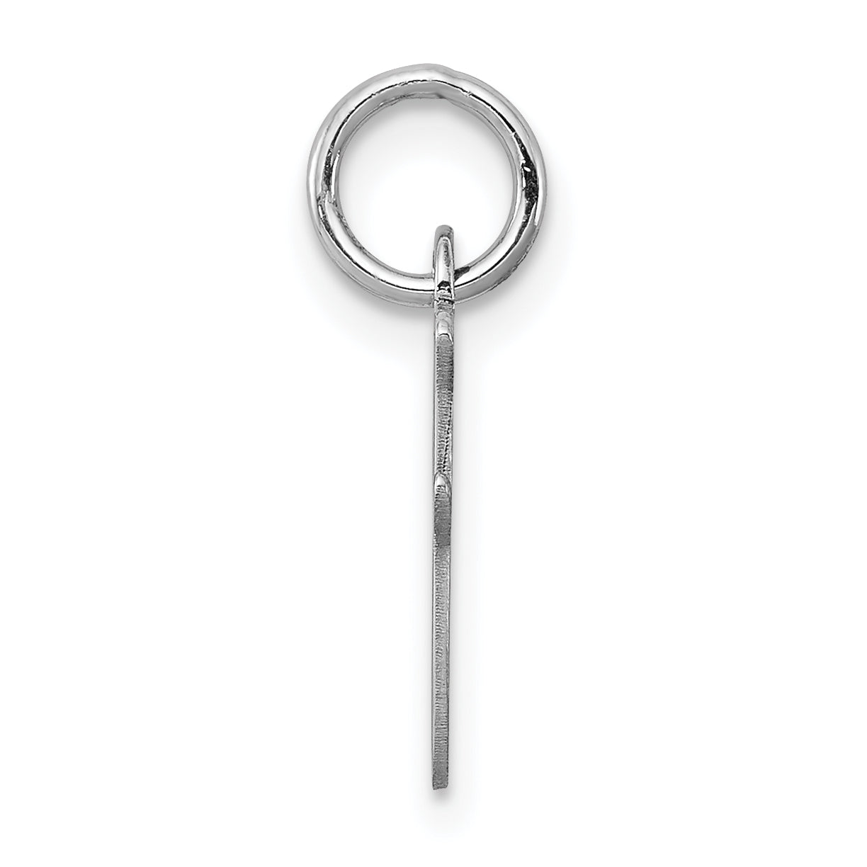 Sterlingsilber Rhodiniert Schreibschrift Buchstabe I Initiale Charm