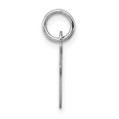 Sterlingsilber Rhodiniert Schreibschrift Buchstabe I Initiale Charm