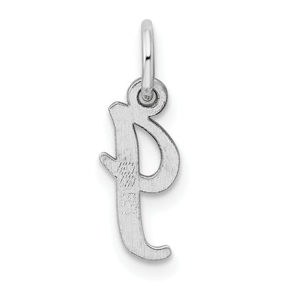 Sterlingsilber Rhodiniert Schreibschrift Buchstabe I Initiale Charm