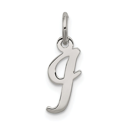 Sterlingsilber Rhodiniert Schreibschrift Buchstabe I Initiale Charm