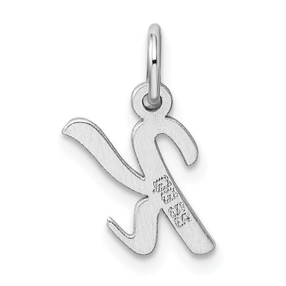 Sterlingsilber Rhodiniert Schreibschrift Buchstabe K Initiale Charm