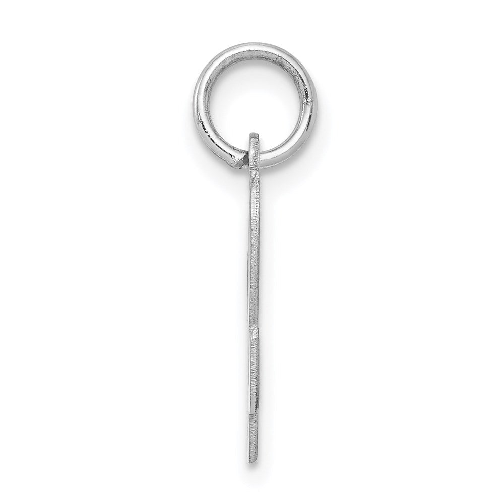 Sterlingsilber Rhodiniert Schreibschrift Buchstabe L Initiale Charm