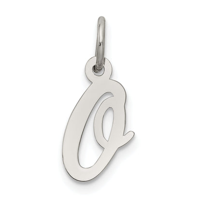 Sterlingsilber Rhodiniert Schreibschrift Buchstabe O Initiale Charm
