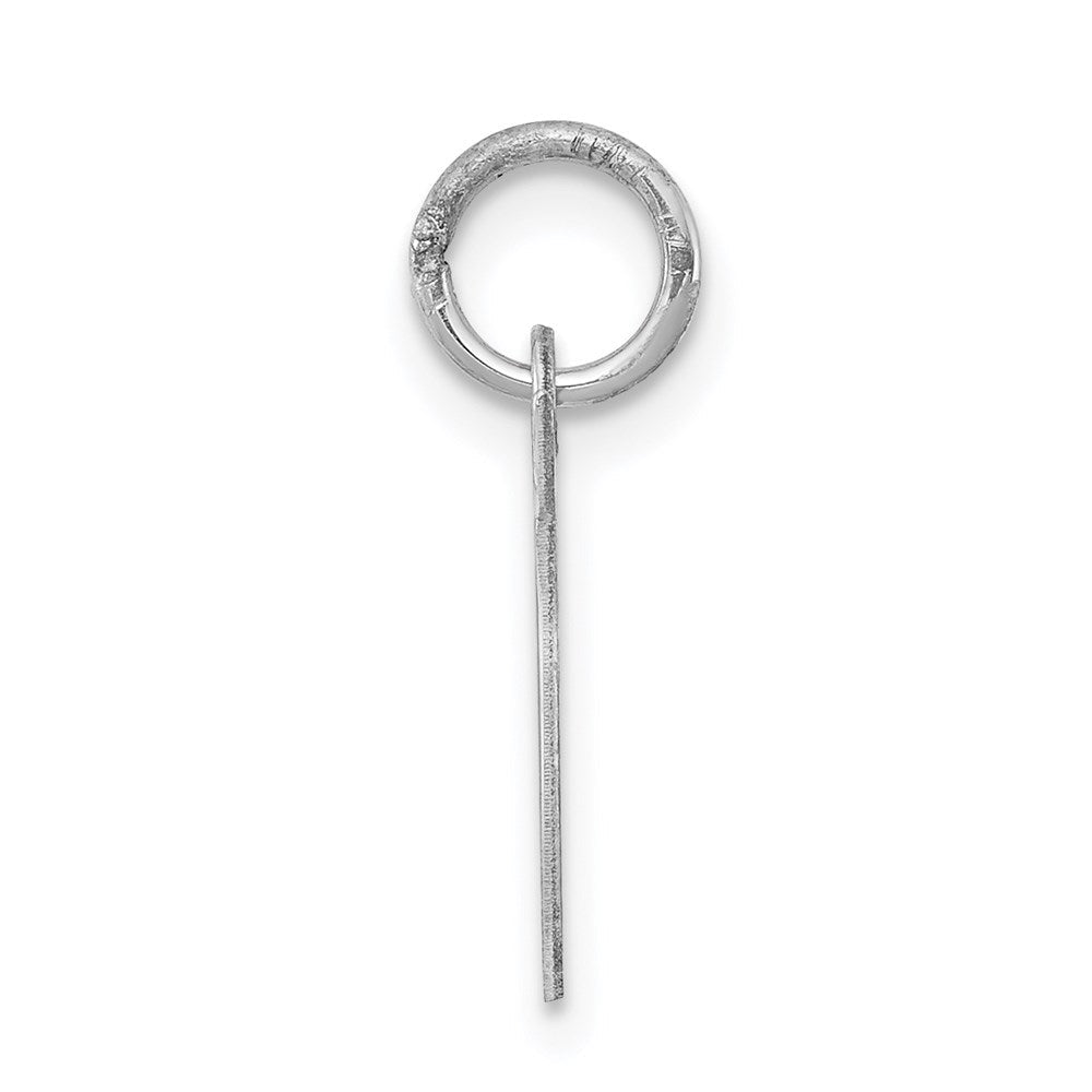 Sterlingsilber Rhodiniert Schreibschrift Buchstabe T Initiale Charm