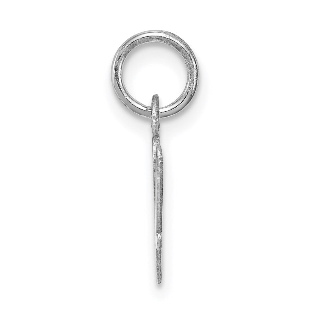Sterlingsilber Rhodiniert Schreibschrift Buchstabe V Initiale Charm