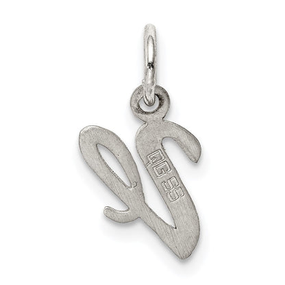 Sterlingsilber Rhodiniert Schreibschrift Buchstabe V Initiale Charm