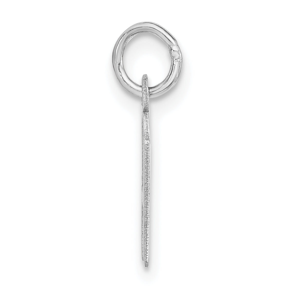 Sterlingsilber Klein Schräg Block Initiale H Charm