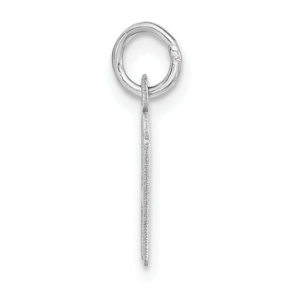 Sterlingsilber Klein Schräg Block Initiale H Charm