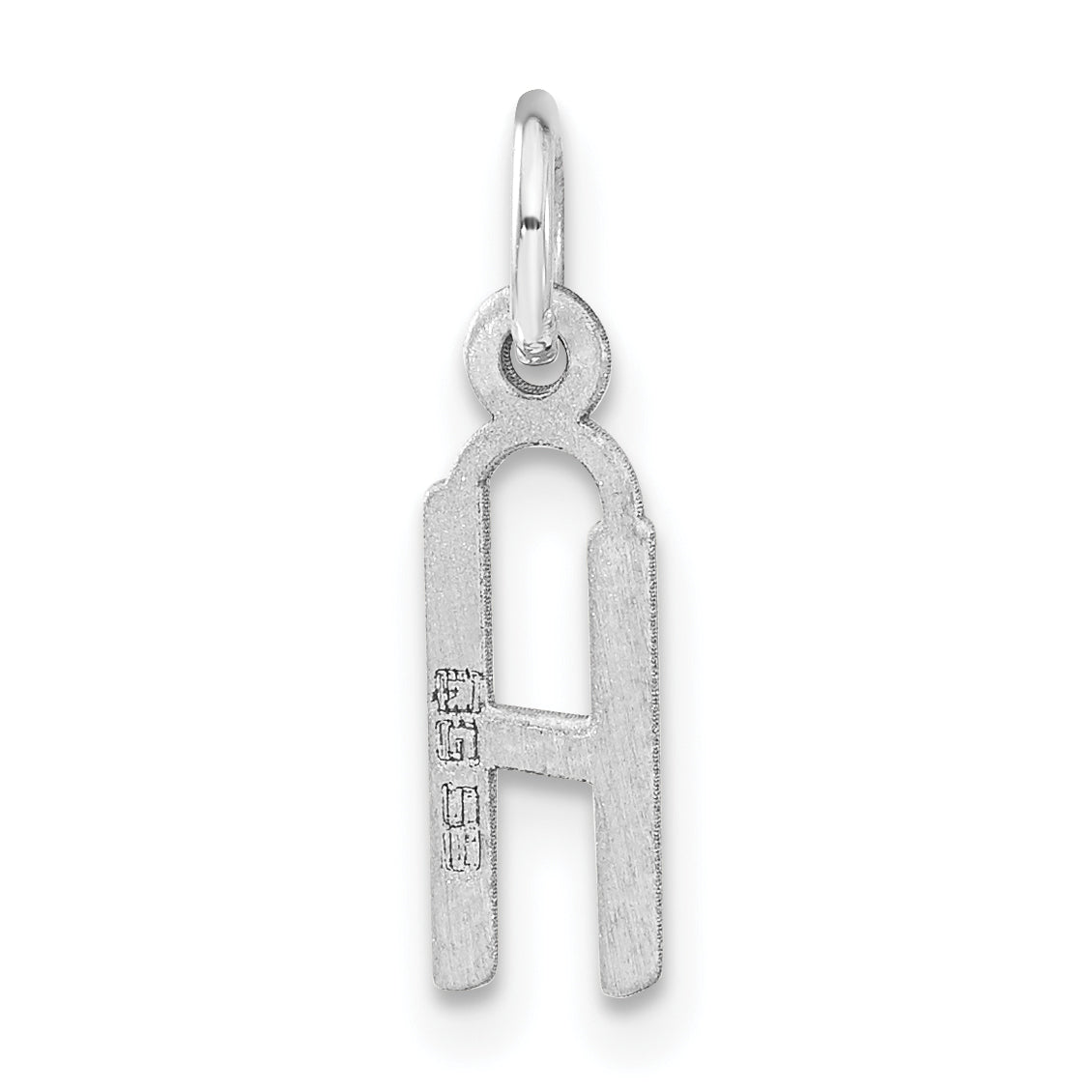 Sterlingsilber Klein Schräg Block Initiale H Charm