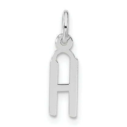 Sterlingsilber Klein Schräg Block Initiale H Charm