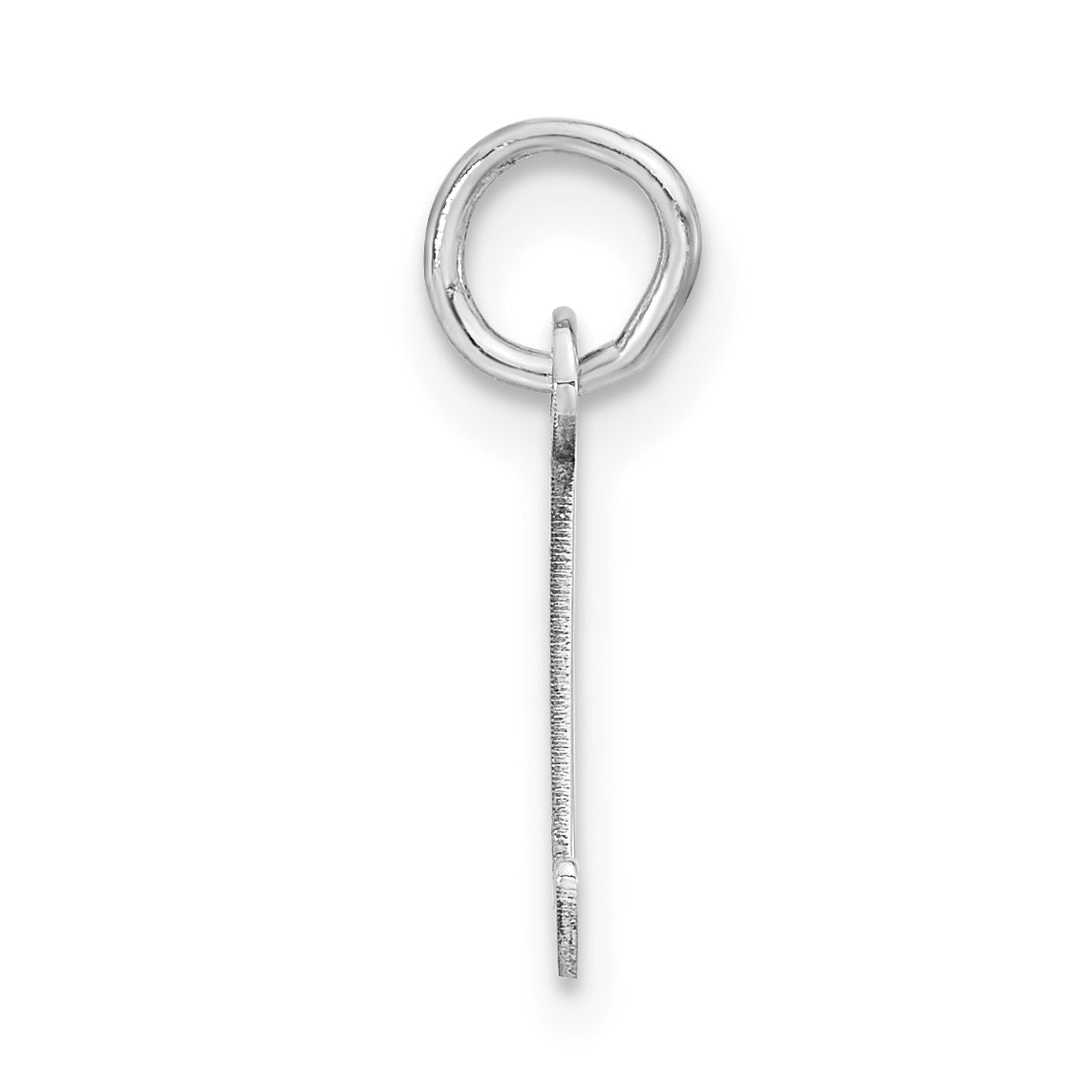 Sterlingsilber Rhodiniert Klein Schräg Block Initiale J Charm