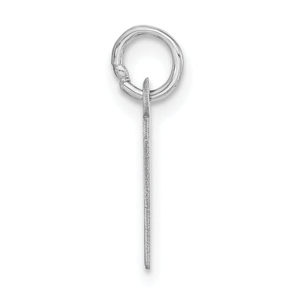 Sterlingsilber Klein Schräg Block Initiale K Charm
