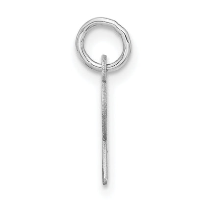 Sterlingsilber Klein Schräg Block Initiale R Charm