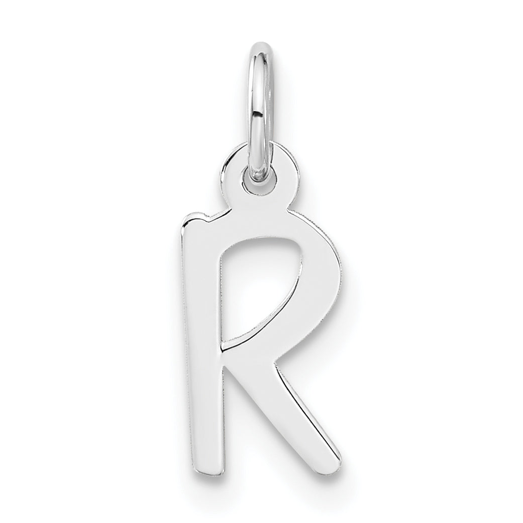 Sterlingsilber Klein Schräg Block Initiale R Charm