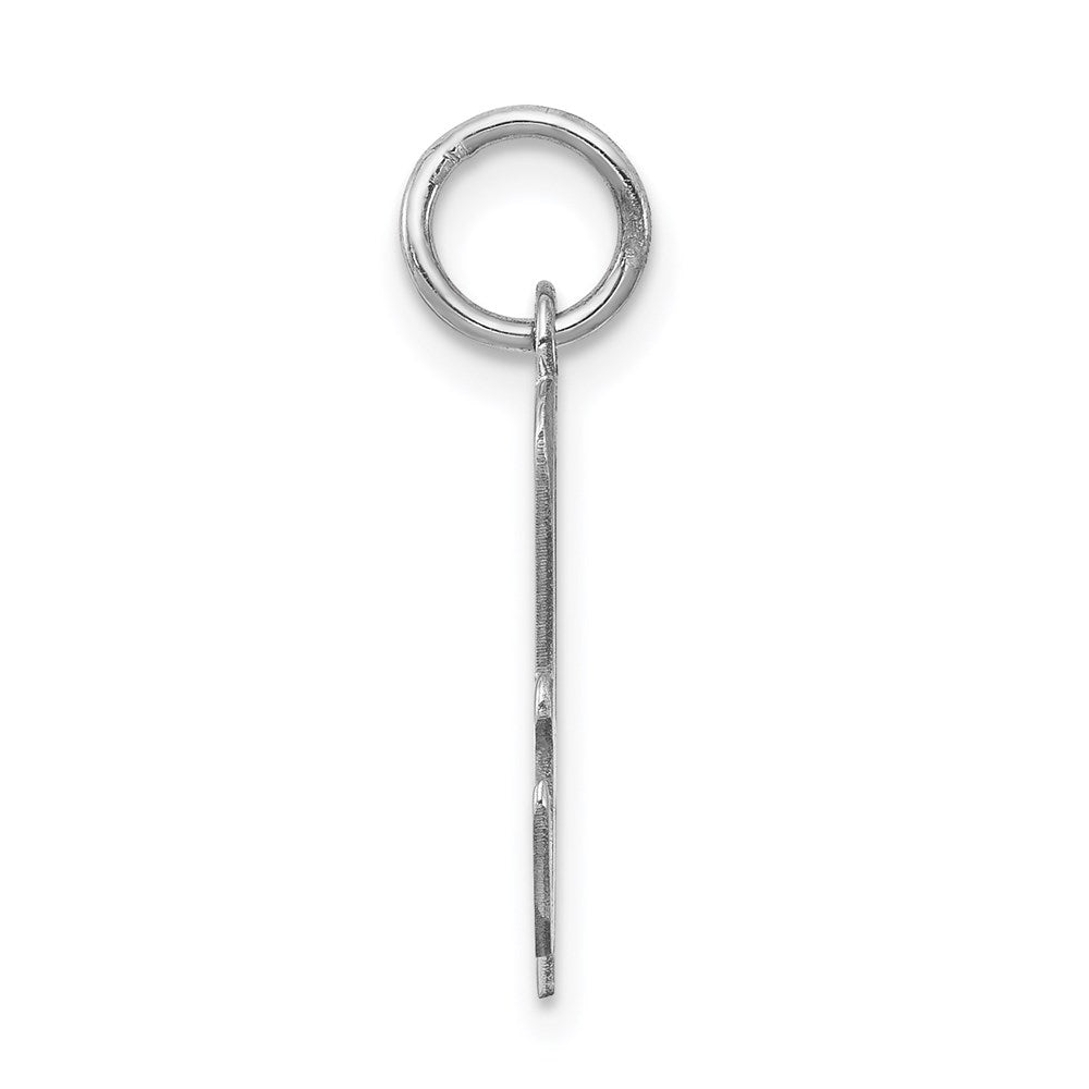 Sterlingsilber Rhodiniert Schreibschrift Buchstabe A Initiale Charm
