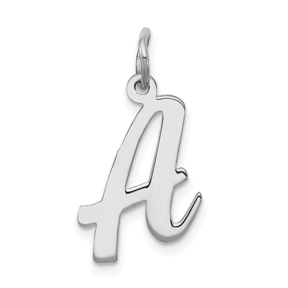 Sterlingsilber Rhodiniert Schreibschrift Buchstabe A Initiale Charm