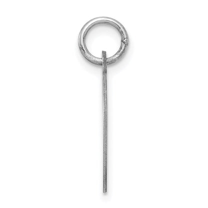 Sterlingsilber Rhodiniert Schreibschrift Buchstabe D Initiale Charm