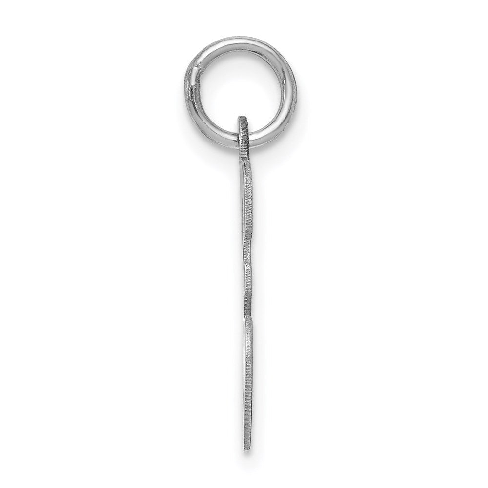 Sterlingsilber Rhodiniert Schreibschrift Buchstabe E Initiale Charm