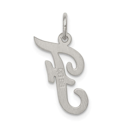 Sterlingsilber Rhodiniert Schreibschrift Buchstabe F Initiale Charm