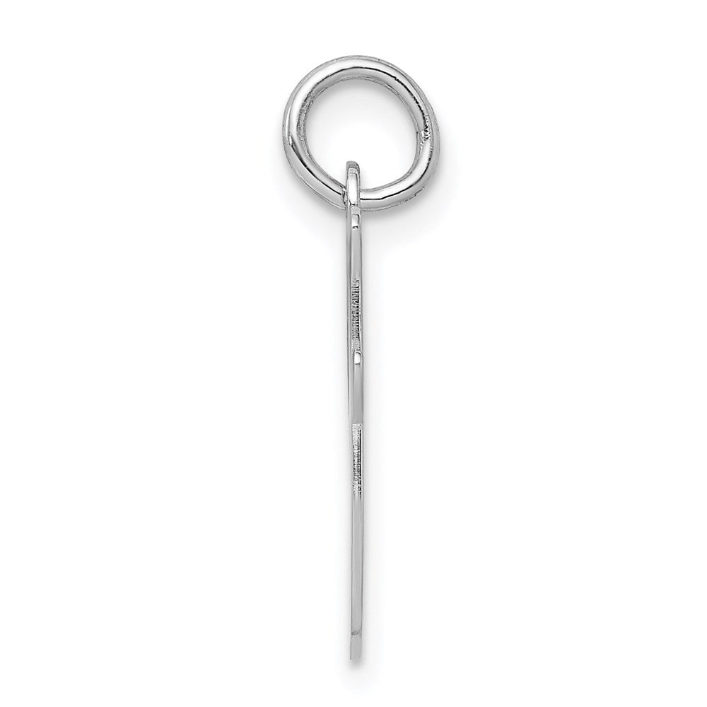 Sterlingsilber Rhodiniert Schreibschrift Buchstabe I Initiale Charm