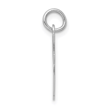 Sterlingsilber Rhodiniert Schreibschrift Buchstabe I Initiale Charm