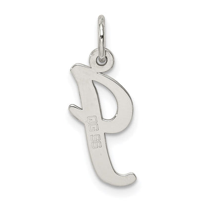 Sterlingsilber Rhodiniert Schreibschrift Buchstabe I Initiale Charm