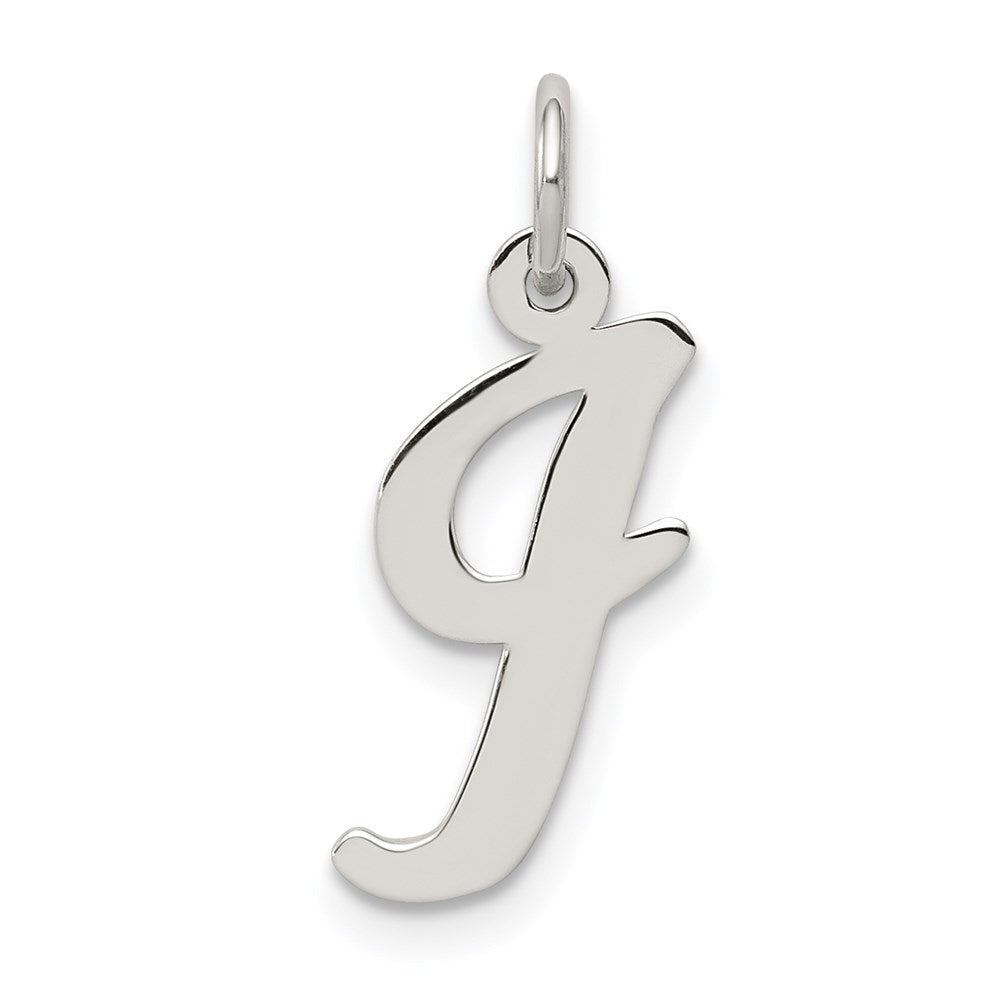 Sterlingsilber Rhodiniert Schreibschrift Buchstabe I Initiale Charm