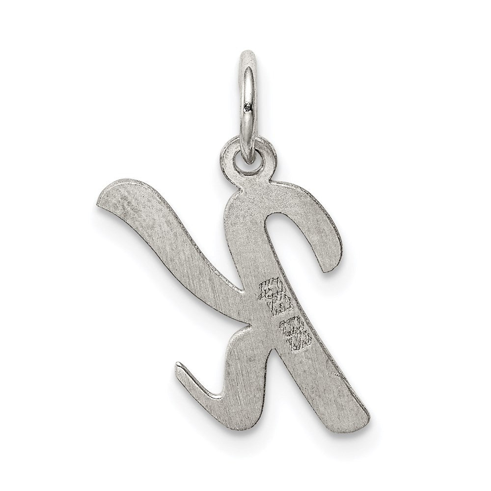 Sterlingsilber Rhodiniert Schreibschrift Buchstabe K Initiale Charm