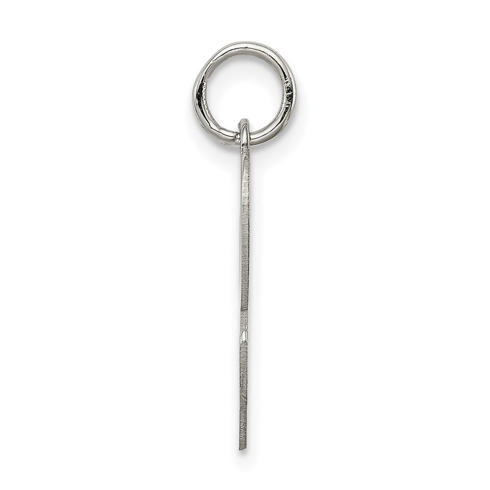 Sterlingsilber Rhodiniert Schreibschrift Buchstabe L Initiale Charm