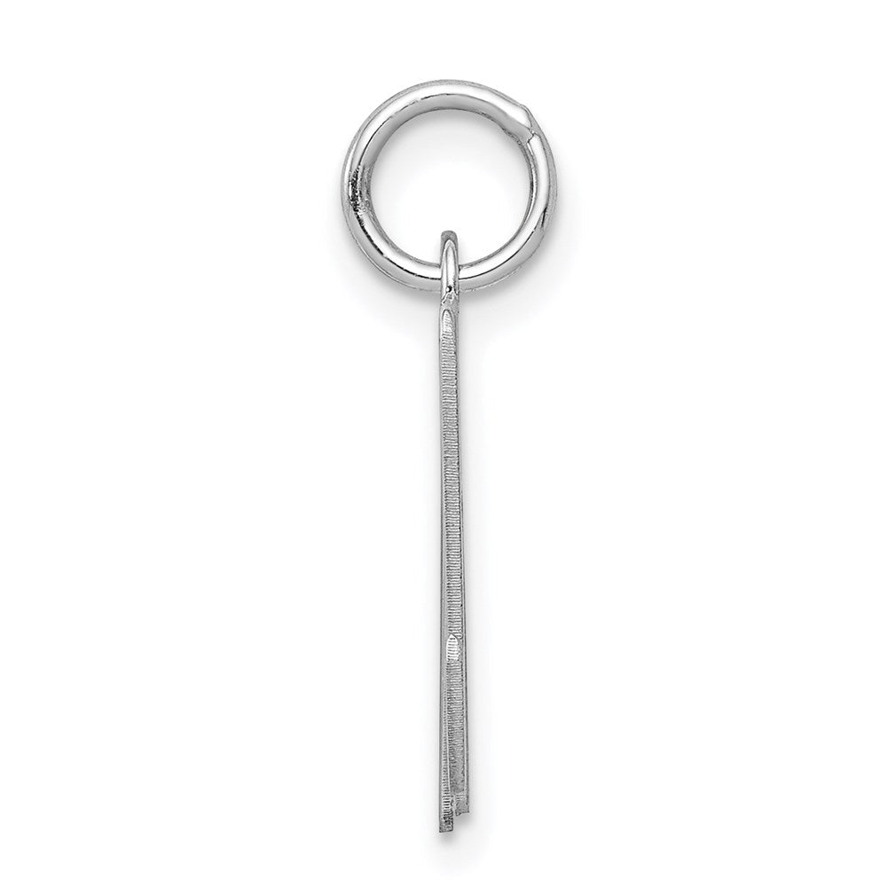 Sterlingsilber Rhodiniert Schreibschrift Buchstabe M Initiale Charm