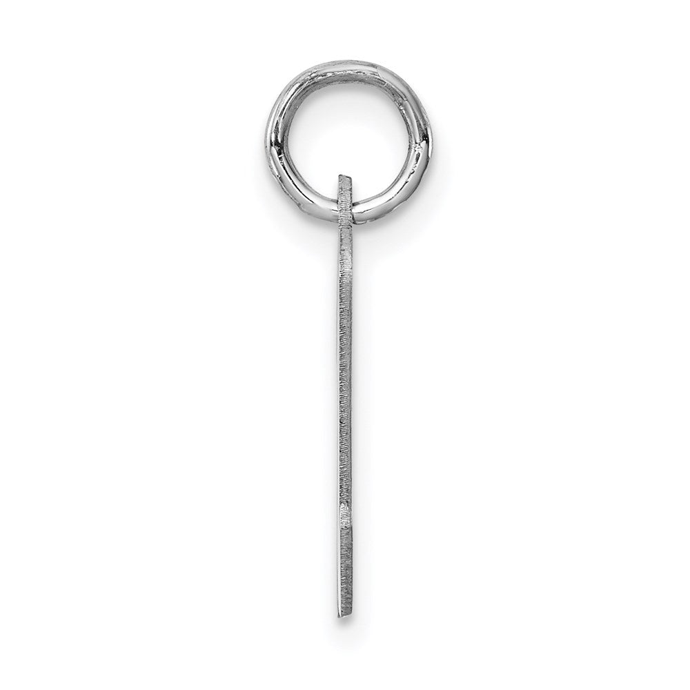 Sterlingsilber Rhodiniert Schreibschrift Buchstabe N Initiale Charm