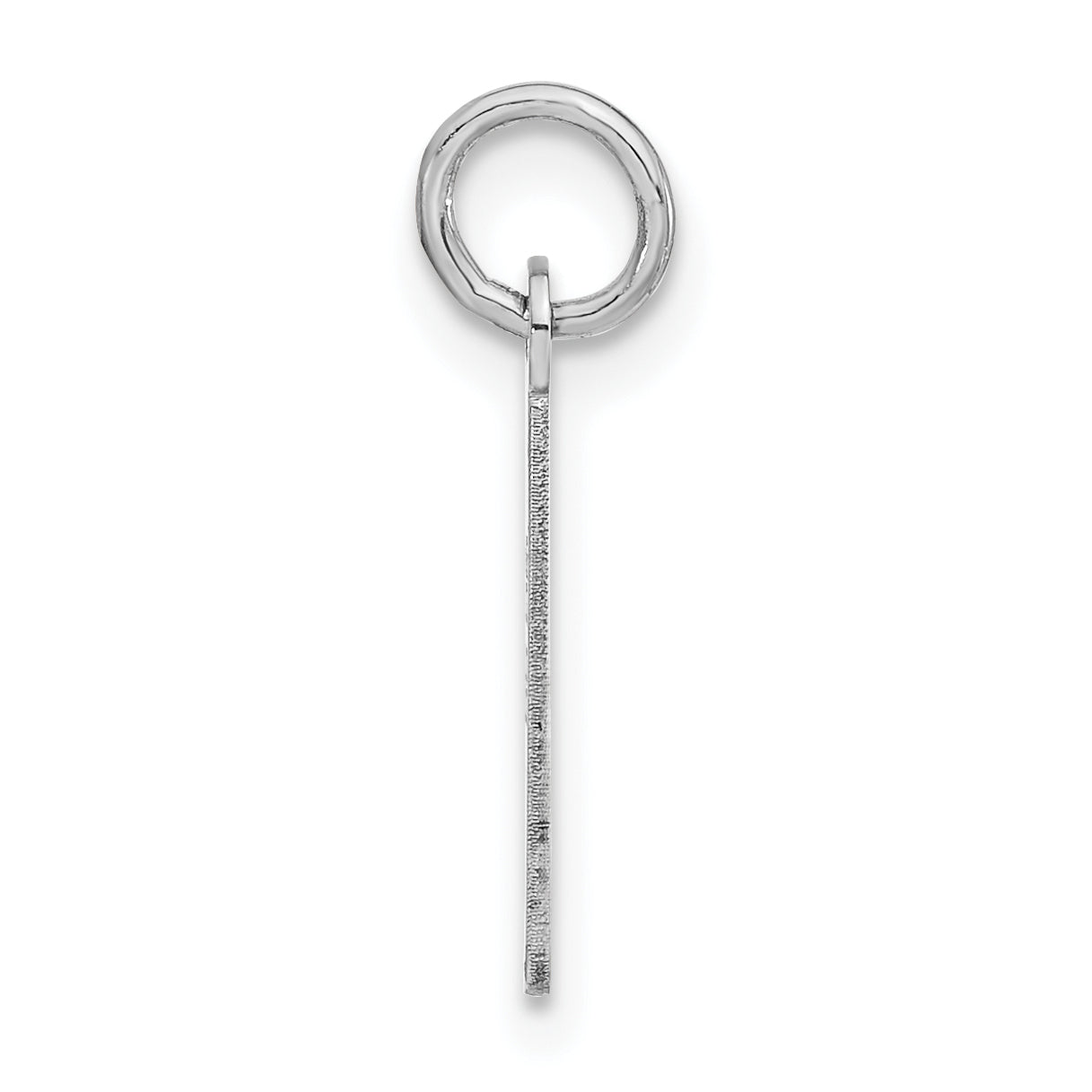 Sterlingsilber Mittel Schräg Block Initiale I Charm