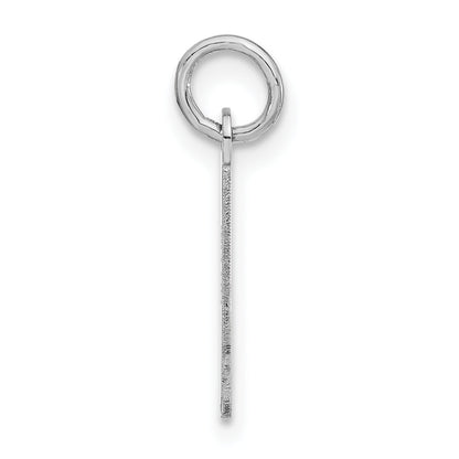 Sterlingsilber Mittel Schräg Block Initiale I Charm