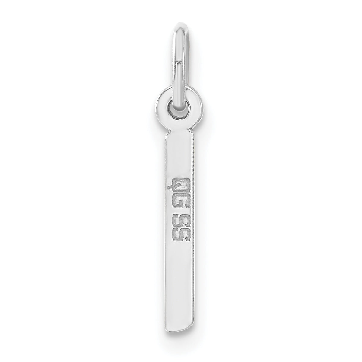 Sterlingsilber Mittel Schräg Block Initiale I Charm