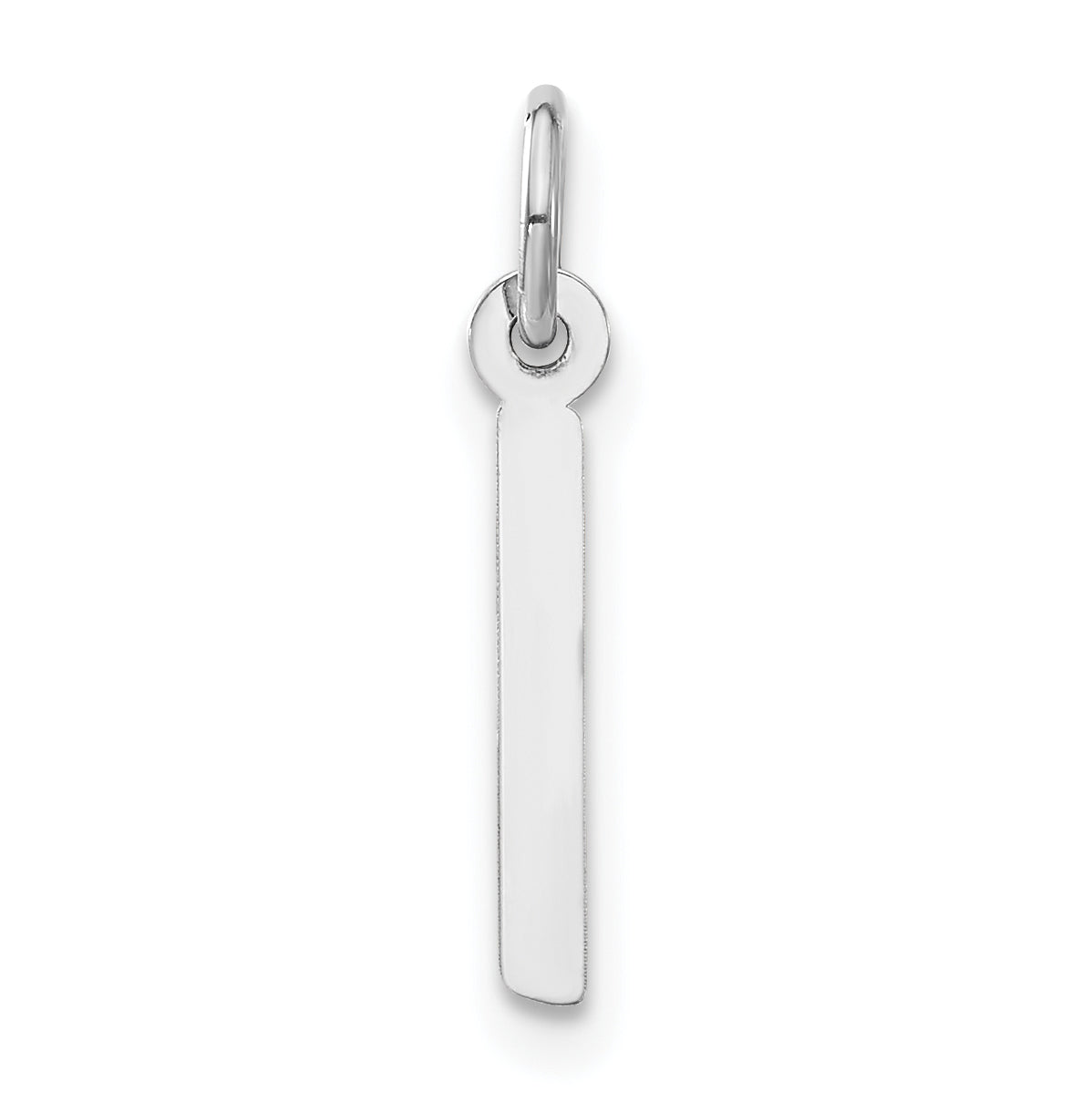 Sterlingsilber Mittel Schräg Block Initiale I Charm