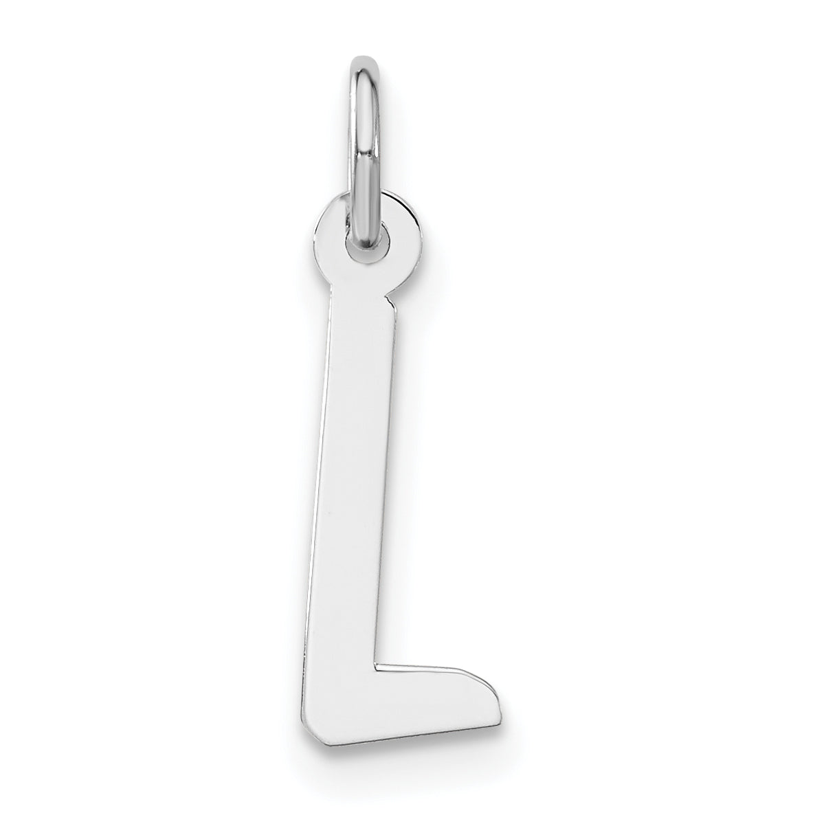 Sterlingsilber Mittel Schräg Block Initiale L Charm