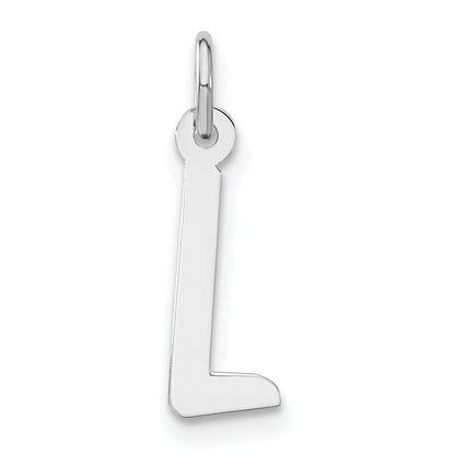 Sterlingsilber Mittel Schräg Block Initiale L Charm