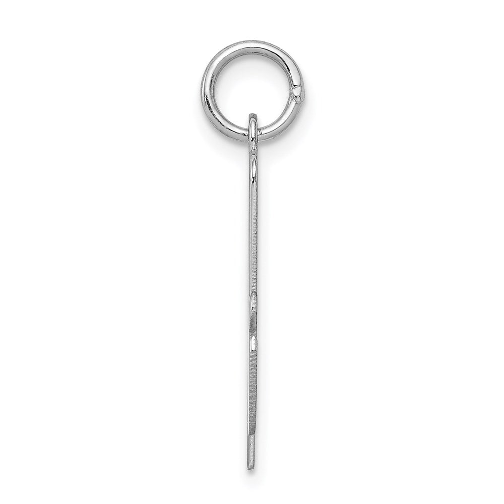 Sterlingsilber Rhodiniert Schreibschrift Buchstabe A Initiale Charm
