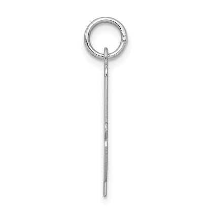 Sterlingsilber Rhodiniert Schreibschrift Buchstabe A Initiale Charm