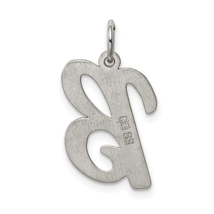Sterlingsilber Rhodiniert Schreibschrift Buchstabe B Initiale Charm