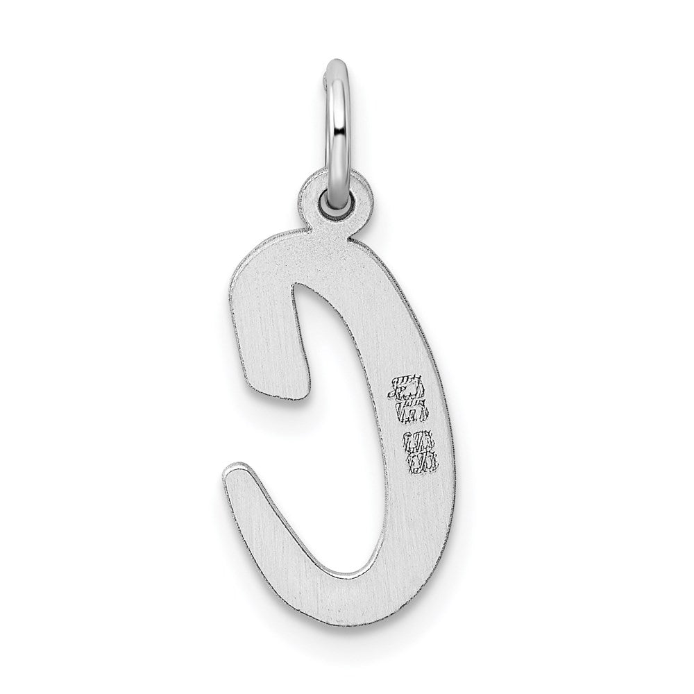Sterlingsilber Rhodiniert Schreibschrift Buchstabe C Initiale Charm